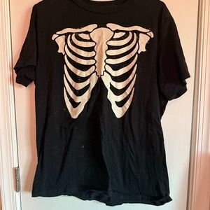 Black Skeleton Graphic Tee